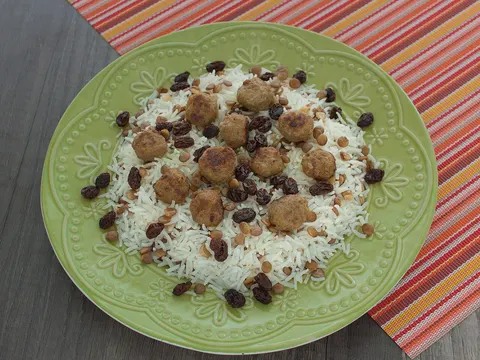 عدس پلو