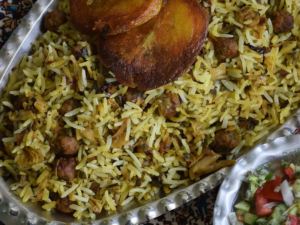 کلم پلو شیرازی