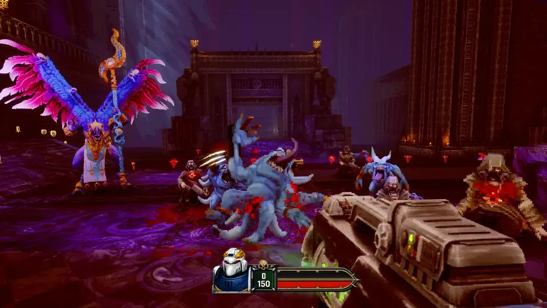 مبارزه با موجودات بیگانه در بازی Warhammer 40,000: Boltgun