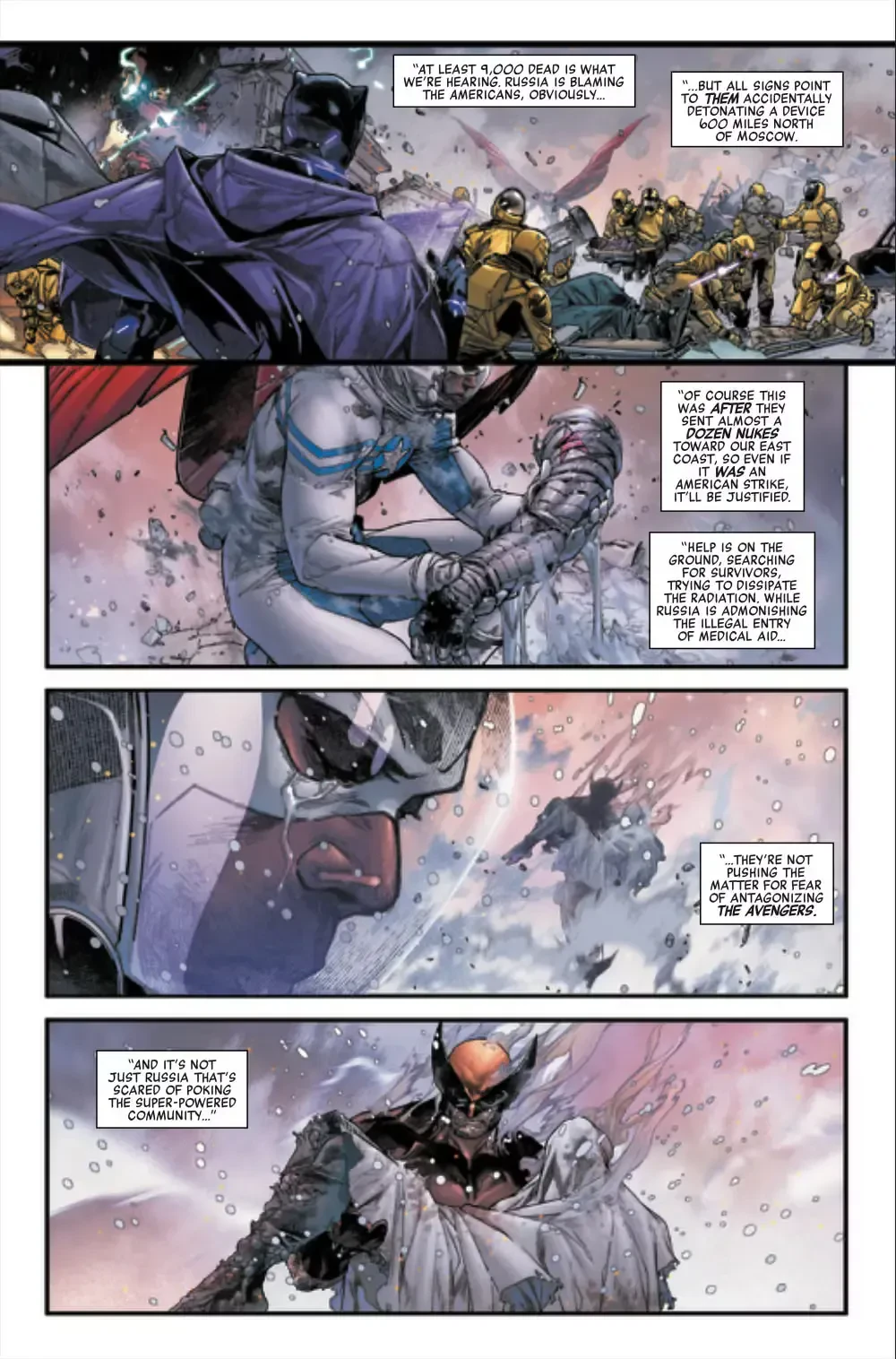 صفحات کمیکبوک مارول درباره مرگ باکی بارنز (Bucky Barnes) و حوادث مربوط به آن