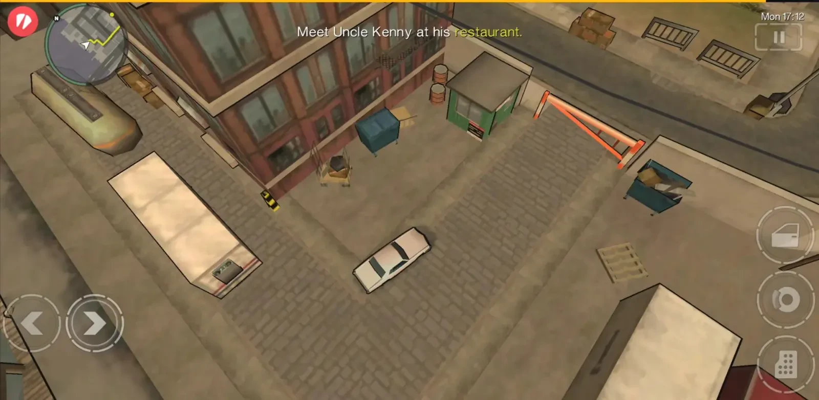منظره‌ای از خیابان‌های شهر در GTA: Chinatown Wars (Grand Theft Auto)