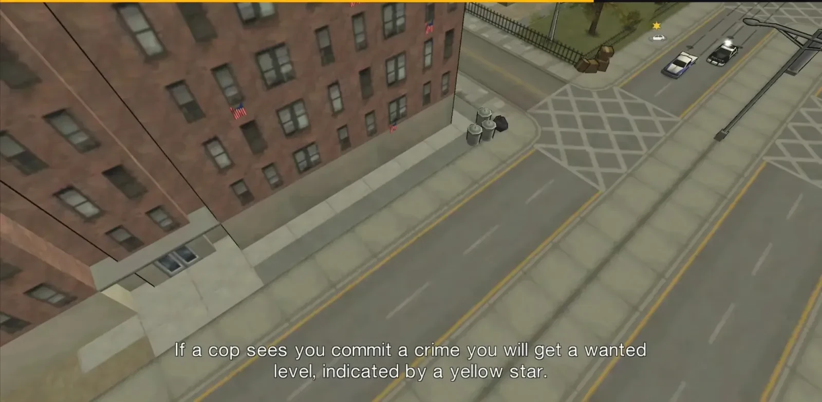 منظره‌ای از خیابان‌های شهر لیبرتی سیتی در بازی GTA Chinatown Wars