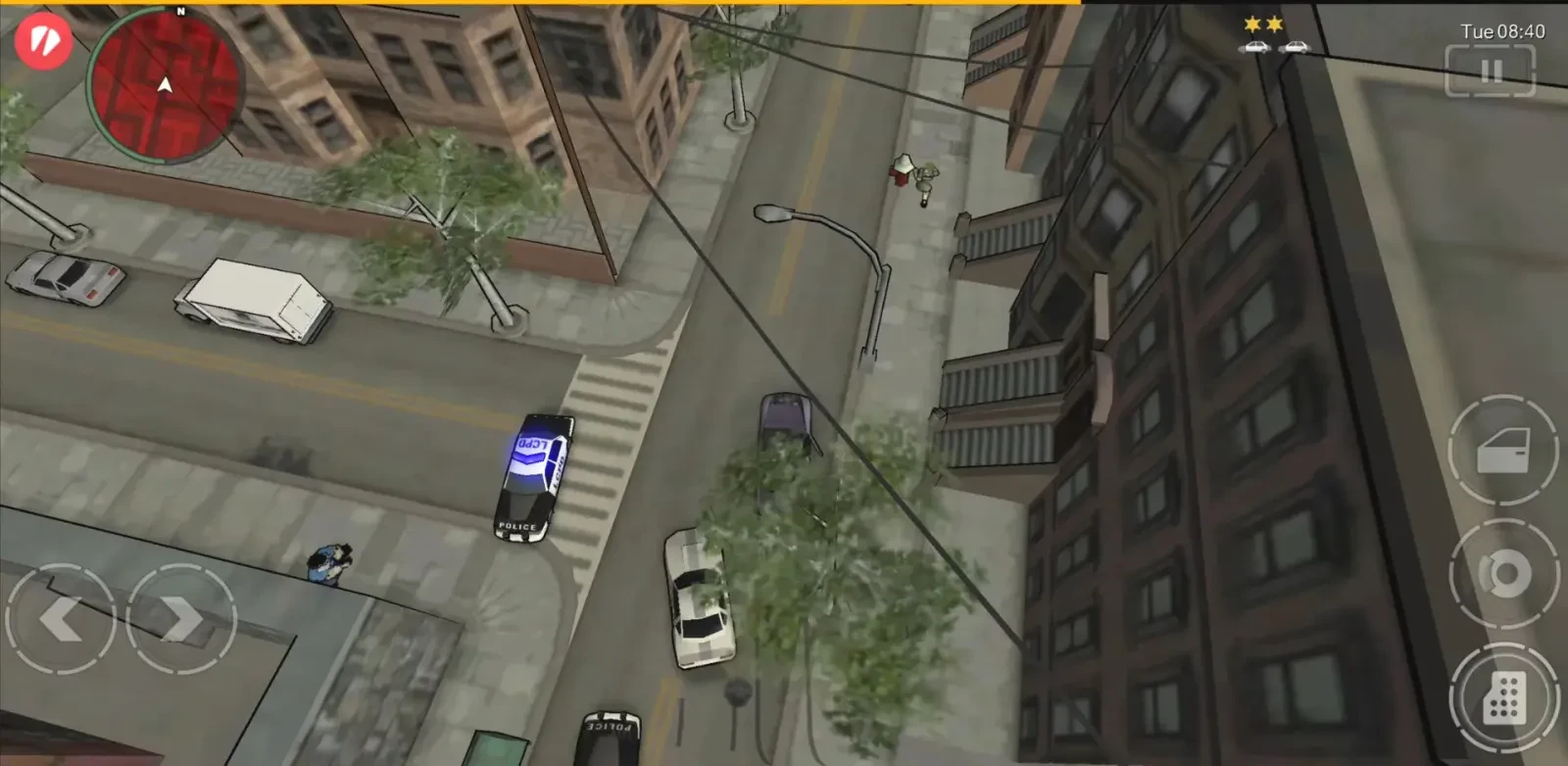 محیط شهری و خیابان‌های بازی GTA: Chinatown Wars (Grand Theft Auto)