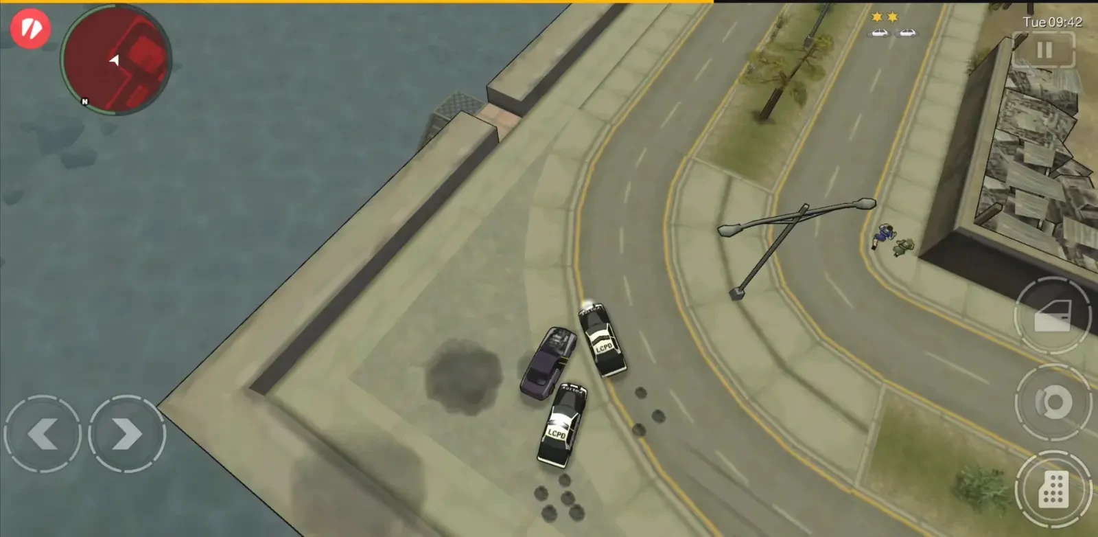 محیط GTA Chinatown Wars در خیابان‌های شهر لیبرتی سیتی