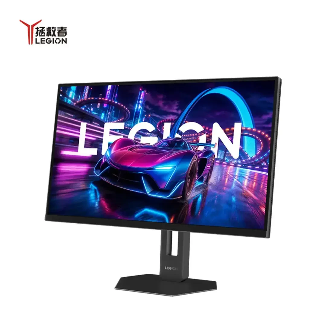 مانیتور گیمینگ لنوو Legion 27Q-20 با نمایش تصویر خودروی مسابقهای