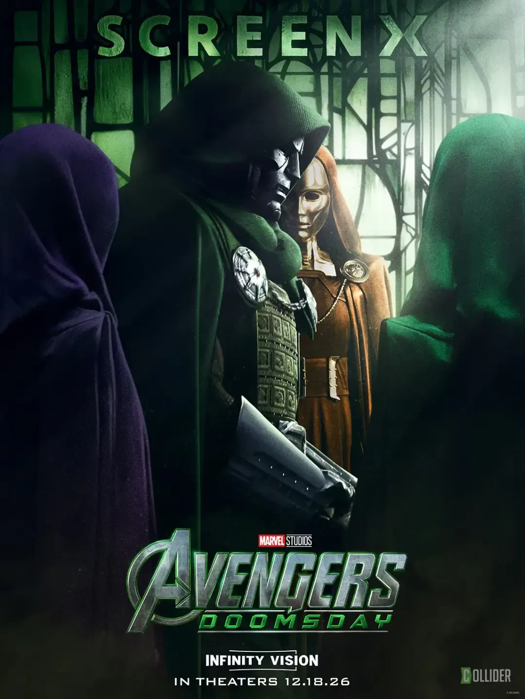 دکتر دووم (Doctor Doom) در پوستر فیلم انتقامجویان: روز رستاخیز