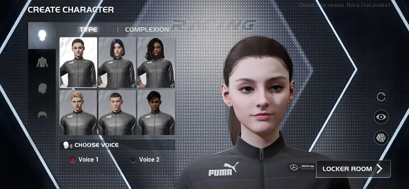 منوی انتخاب شخصیت در بازی موبایل Racing Master با مدل‌های مختلف