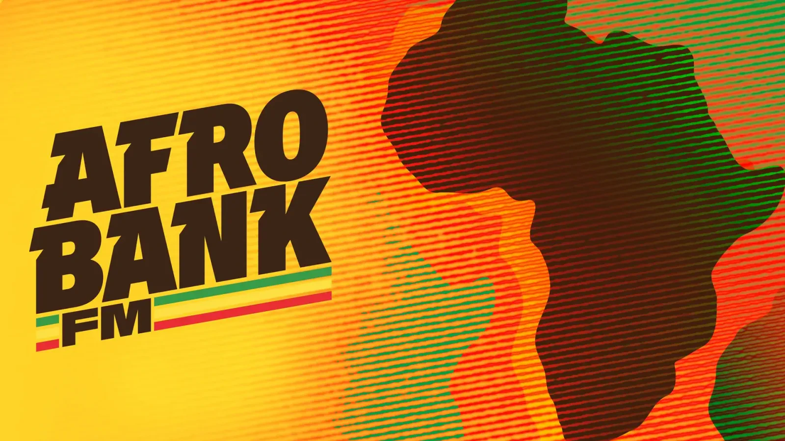 لوگوی ایستگاه رادیویی Afro Bank FM روی نقشه قاره آفریقا