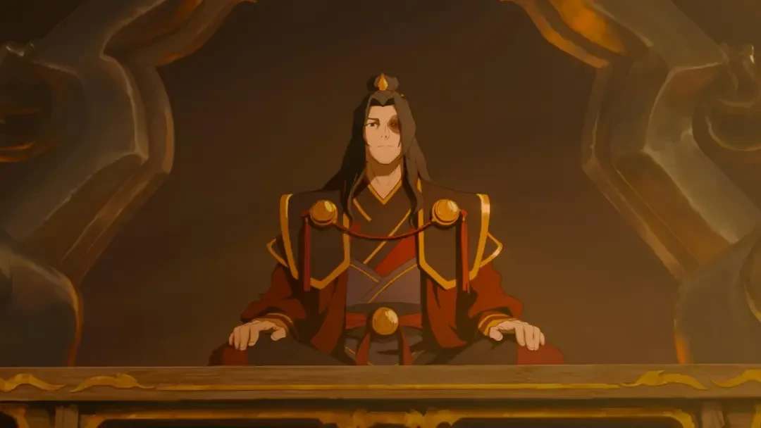 شخصیت اوزار (Ozai) در انیمیشن آواتار: آخرین بادافزار در حالت نشستن