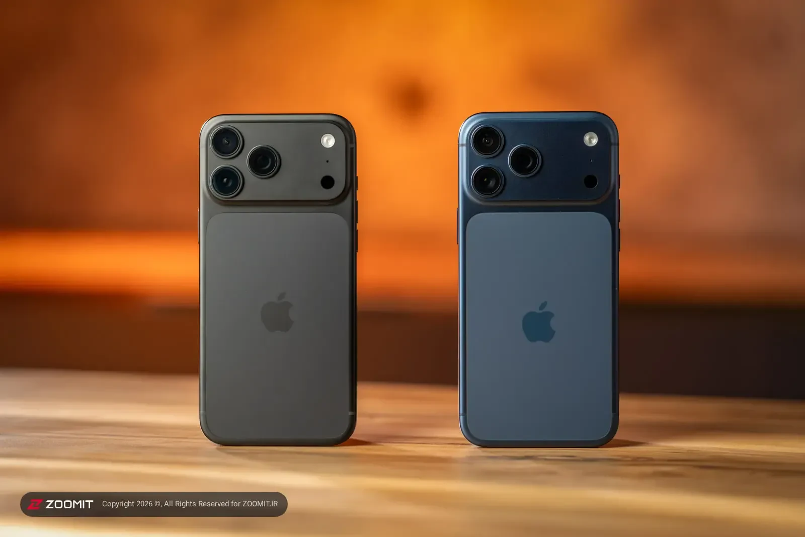 دو گوشی آیفون ۱۸ پرو مکس (iPhone 18 Pro Max) اپل با دوربینهای سهگانه